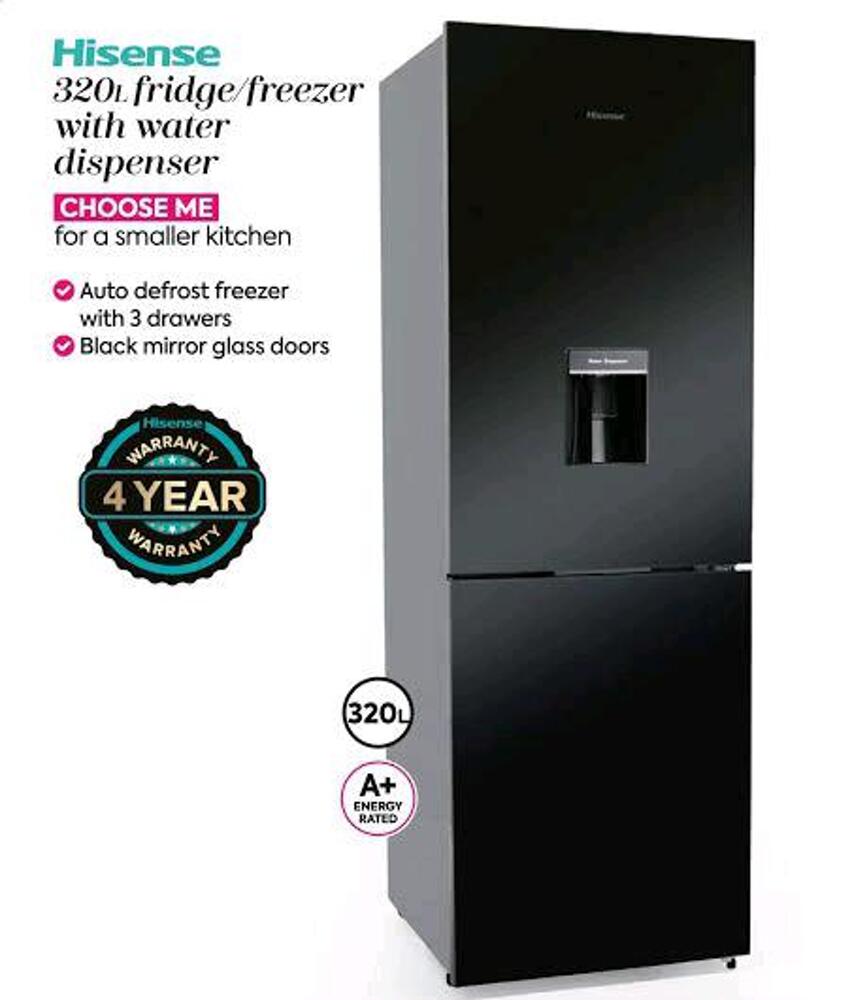 hisense black mirror fridge