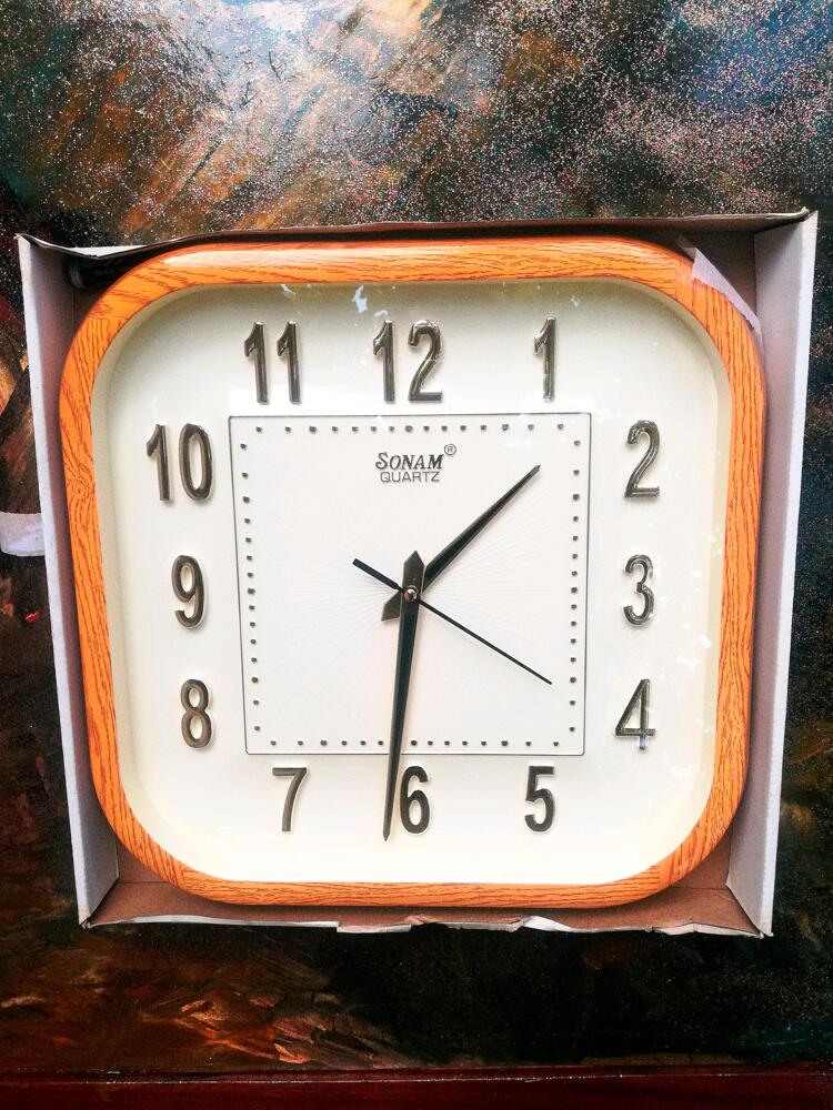 Buy SONAM Pendulum Wall Clock Decorative Brown Wood - Regulator Design,  Battery Operated. Clock for Living Room, Office, Home Decor & Gift 45