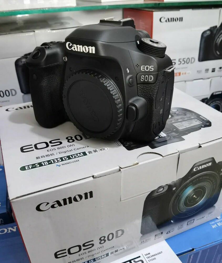 Canon EOS 80D(W) EFS Camera Body Only Black Used Please Read | eBay