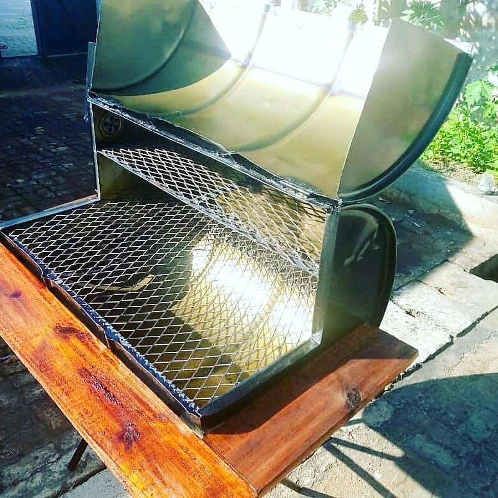Barrel Charcoal Barbecue Smoker Grill... Kupatana