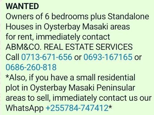 WANTED OYSTERBAY 