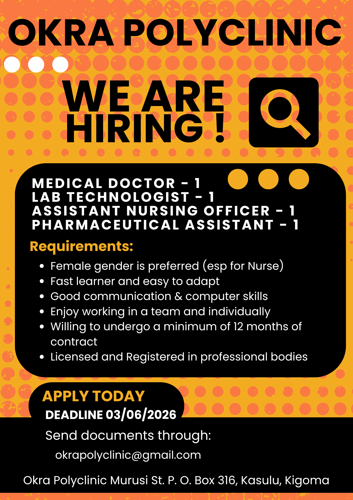 VACANCY HEALTH (AJIRA AFYA)