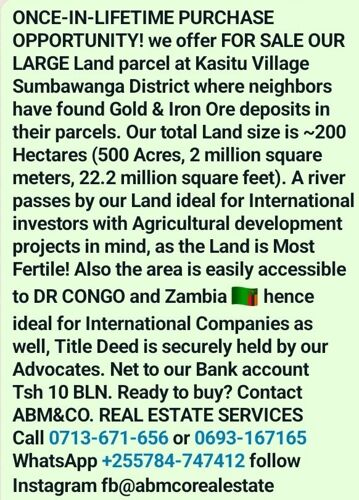 SUMBAWANGA LARGE LAND