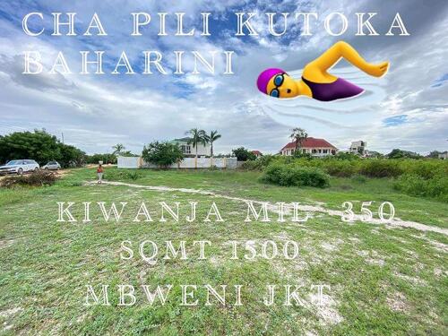 Plot for sale mbwewni jkt