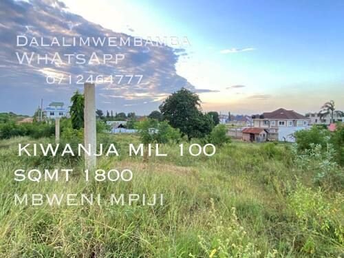 Plot for sale mbweni mpiji
