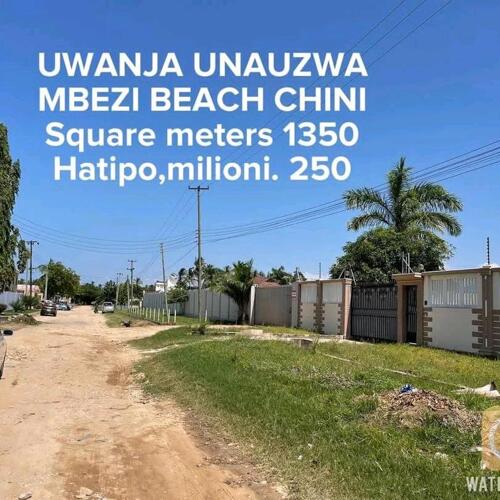 Plot for sale mbezi beach chini