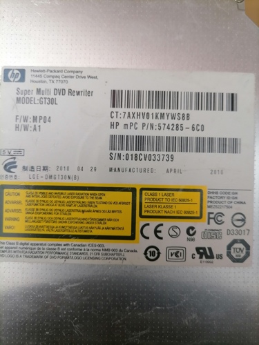 LAPTOP DVD WRITTER