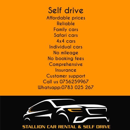 Stallion car rental self drive/with driver