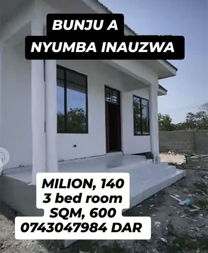 Nyumba inauzwa bunju 