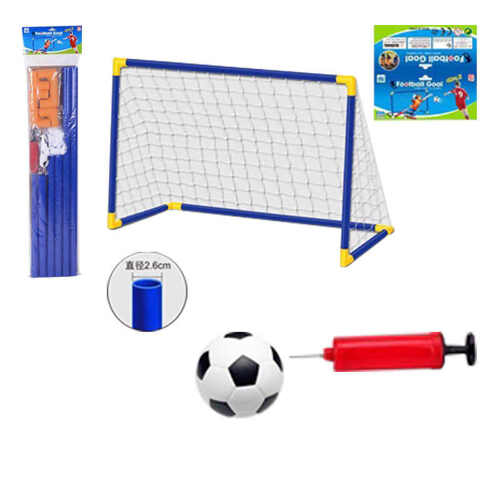 Mini football goalpost net set with pump indoor and outdoor kids sports toys