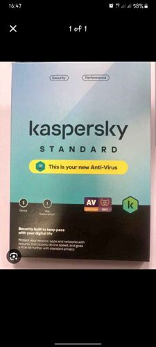 Kaspersky standard 1 user