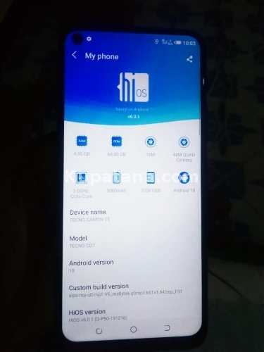 Tecno Sparke 5