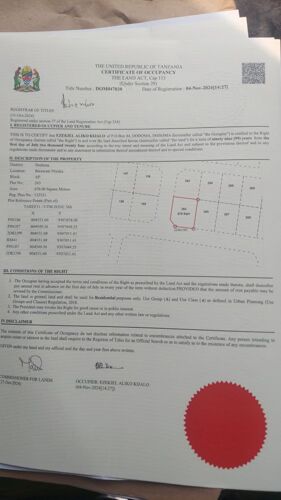 Plot for sale DODOMA 