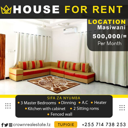HOUSE FOR RENT MASIWANI