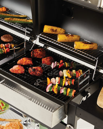 Gardenline Dual Fuel BBQ, Gas and charcoal appliance BBQ's. Jiko la kuchomea nyama/Barbeque.