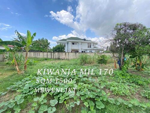 PLOT FOR SALE AT MBWENI JKT