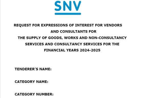 SNV- Pre Qualification