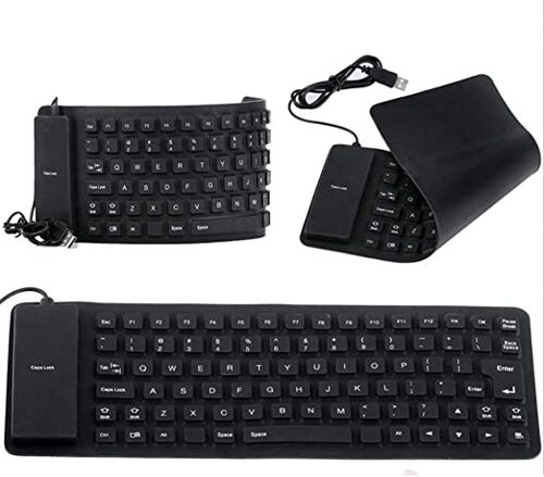 USB Flexible Roll-Up Silicone Keyboard