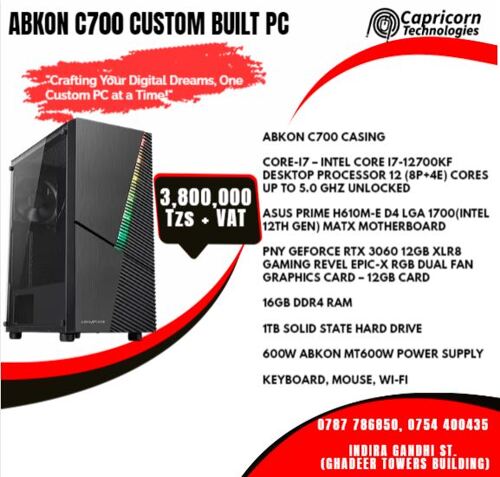 ABKON CUSTOM PC – CI7-12TH GEN