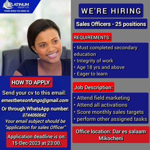 Sales Officer Job Role