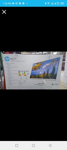 Flat screen new Hp m27f