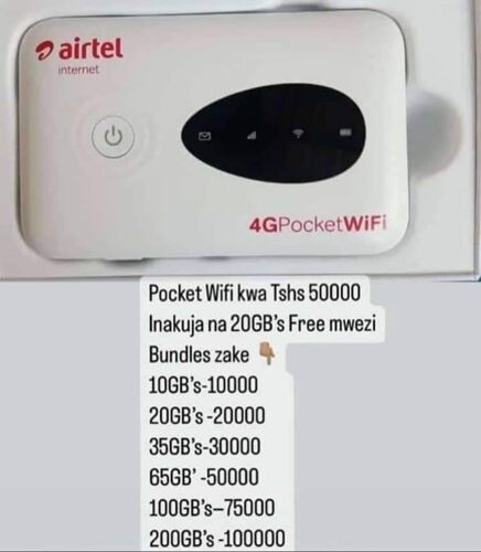 Pocket Wi-fi Tsh 50,000 