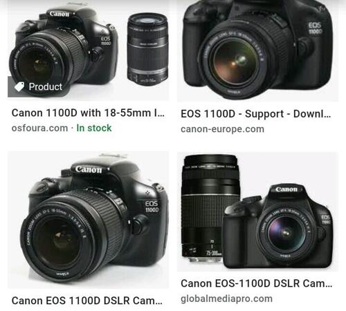 Camera Canon 1100D