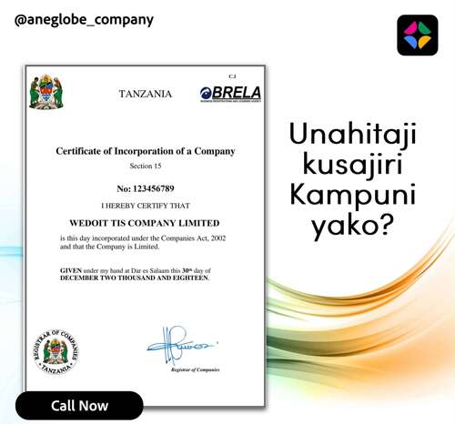 Company Registration BRELA Tanzania