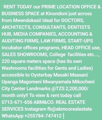 OFFICE RENTAL 