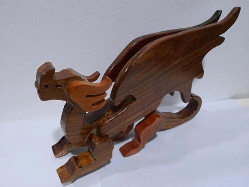 Wooden toy dragon