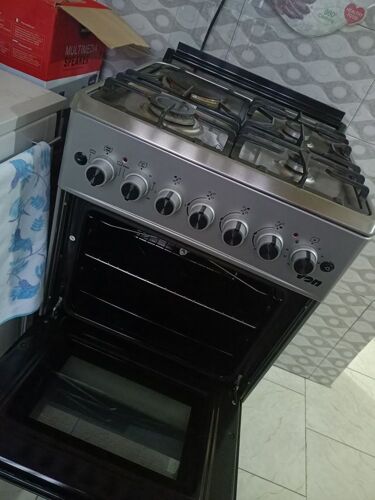 Jiko la umeme na gas, na oven 