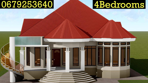 Ramani za nyumba (4 bedrooms house plan)