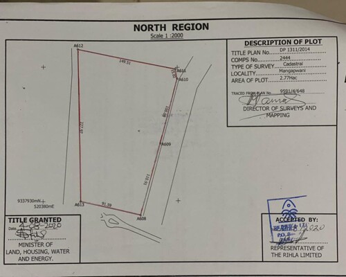 Two different beach plots for sale at mwangapwani