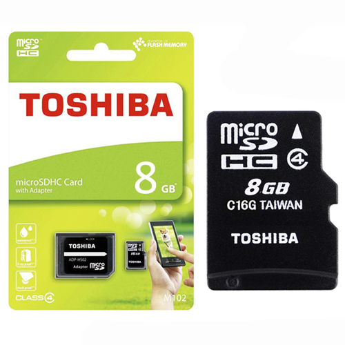Toshiba microSD™ Card 8GB with Adapter