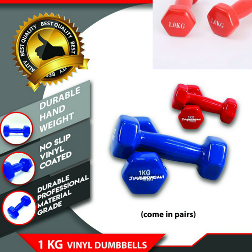 1kg pair of vinyl dumbbells(1kg×2)