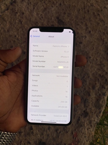 Iphone X 256gb