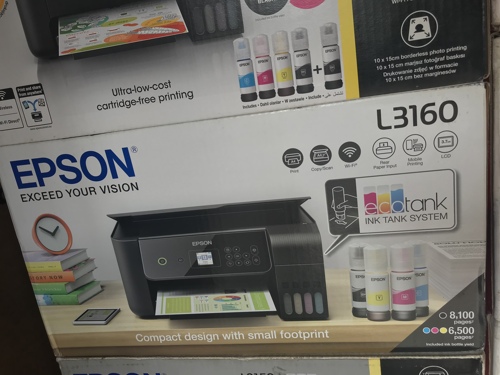 Epson EcoTank L3160 Print/Scan/Copy Wi-Fi Tank Printer