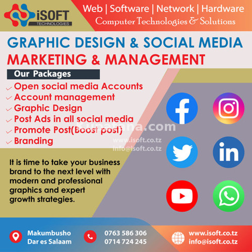 Social media management and Graphic design