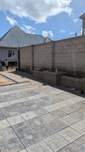 Paving and garden 