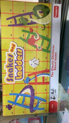 Snake and ladders board game