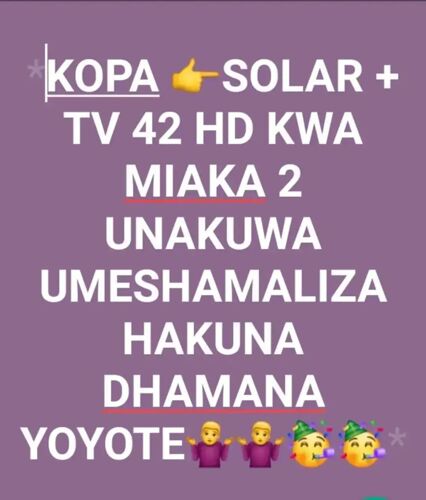 Kopeshwa Solar + TV Inch 42 