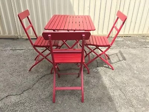 Outdoor Bistro Table with 3 Chairs - IKEA Malaro