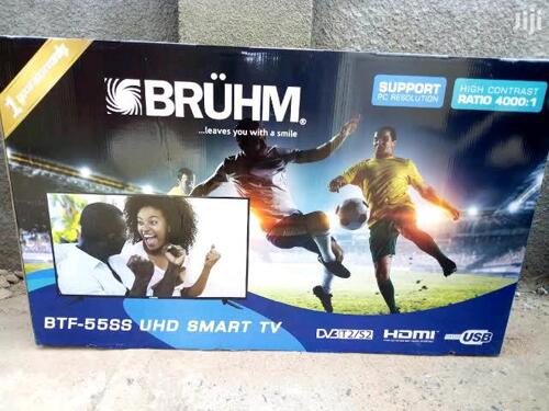 Brand new Bruhm 55 smart 4K  Vidaa (Frameless)...1,250,000/=