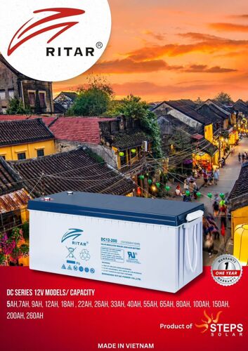 RITA SOLAR BATTERY 200AH