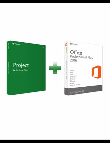 Ms project + ms office 2016 pc