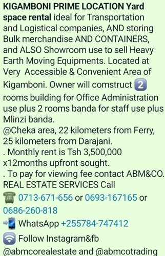 KIGAMBONI RENT