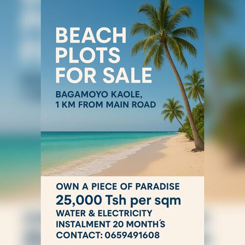 Beach Plots Bagamoyo Kaole 