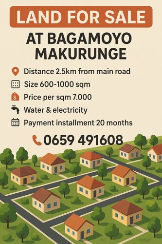  Plots Bagamoyo Makurunge 