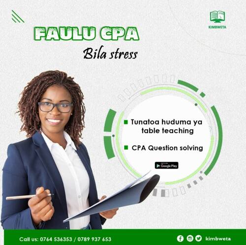 Private tutoring for CPA Courses