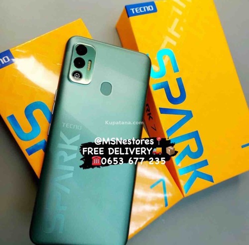 Tecno SPARK 7 —> 6.5", 32GB ROM   2GB, 5000mAh- FREE GIFTS 